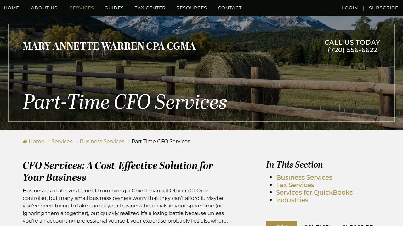 Mary Annette Warren, CPA, CGMA page