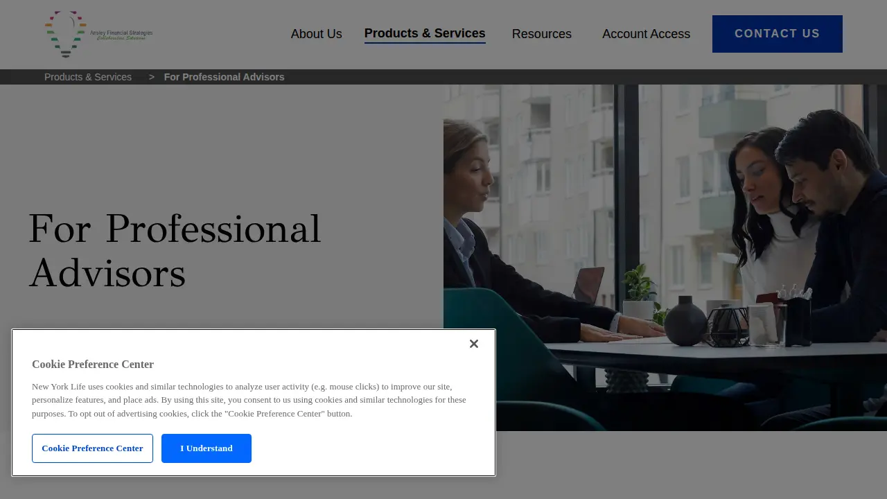 Toni A. Ansley CPA New York Life page