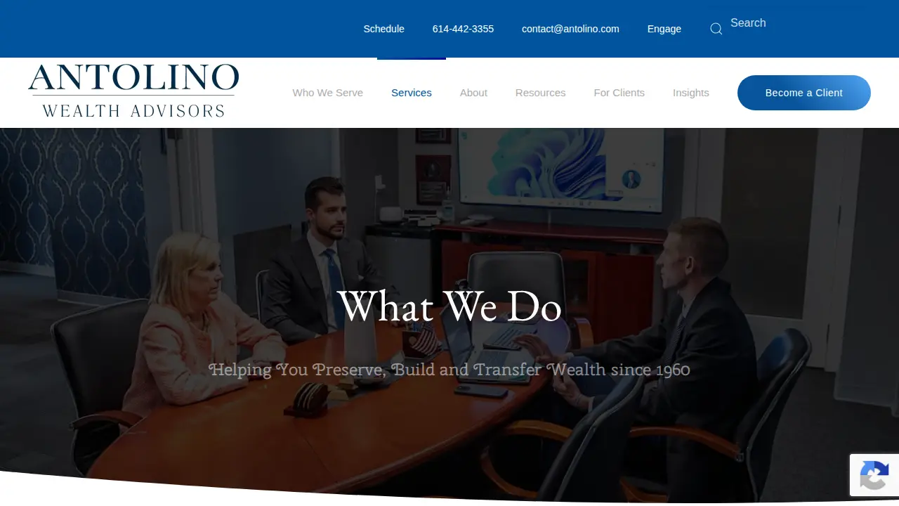 ANTOLINO Wealth Advisors page
