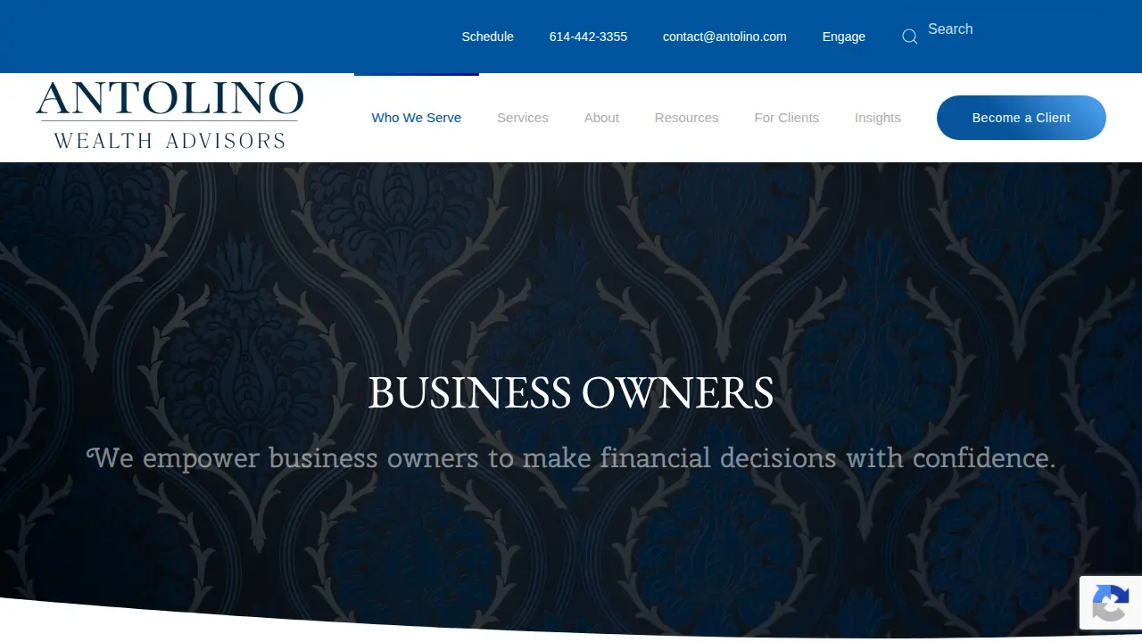 ANTOLINO Wealth Advisors page