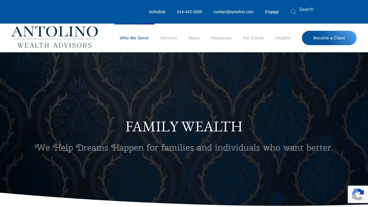 ANTOLINO Wealth Advisors page