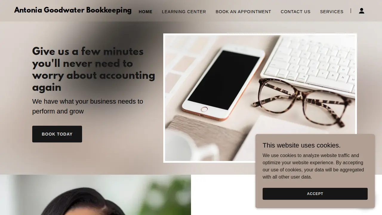 Antonia Goodwater Bookkeeping website