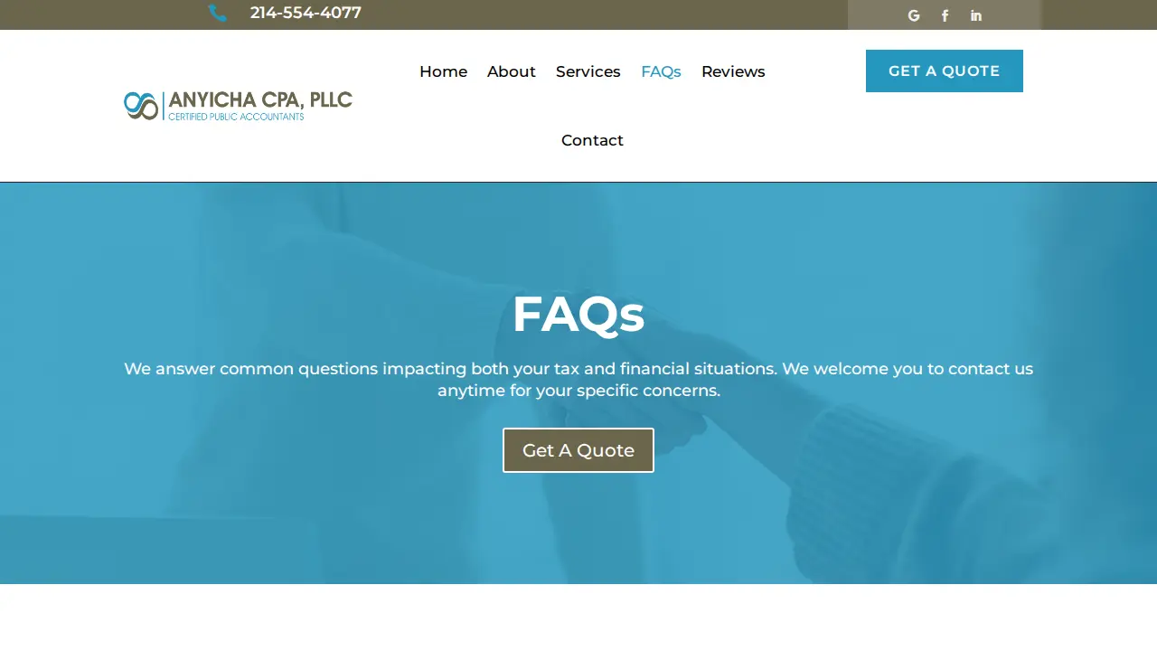 Anyicha CPA, PLLC page