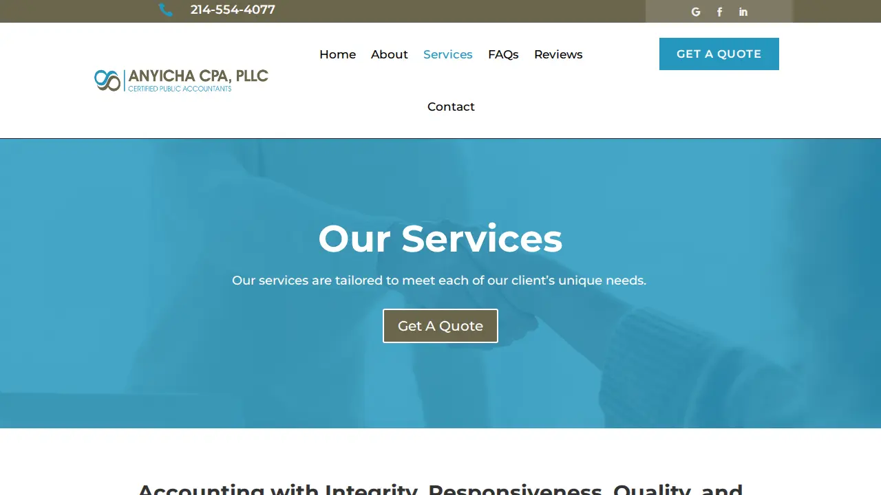 Anyicha CPA, PLLC page