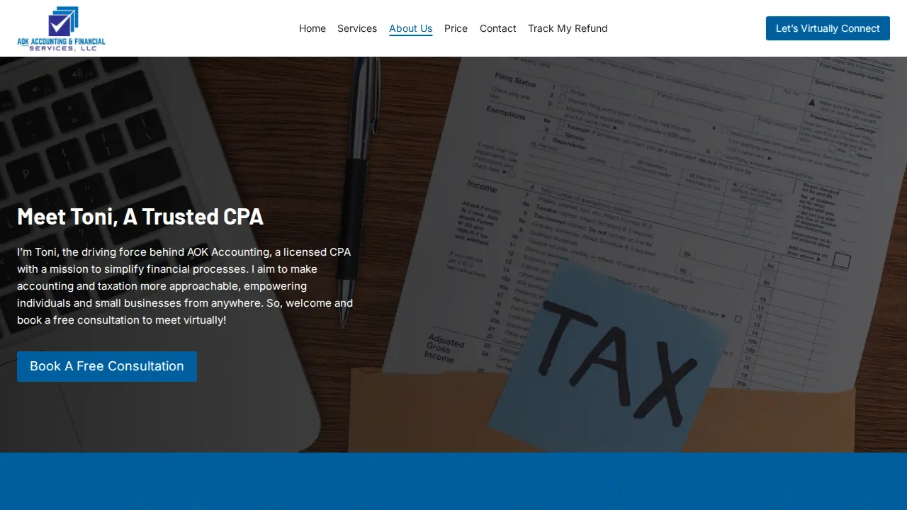 AOK Accounting & Financial Services LLC page