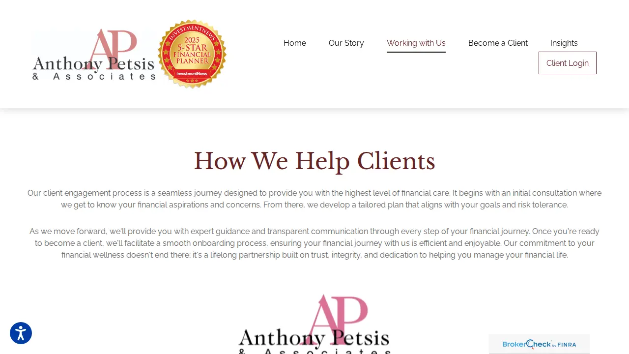 Anthony Petsis & Associates Inc page