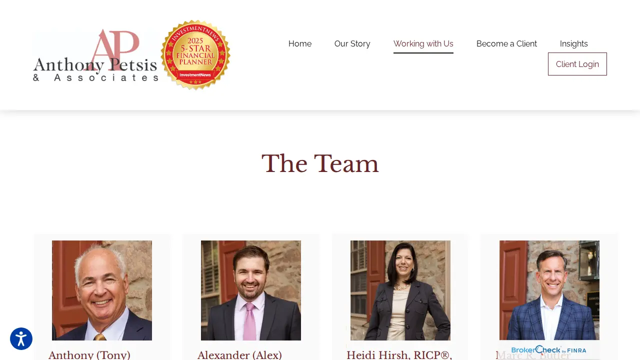 Anthony Petsis & Associates Inc page