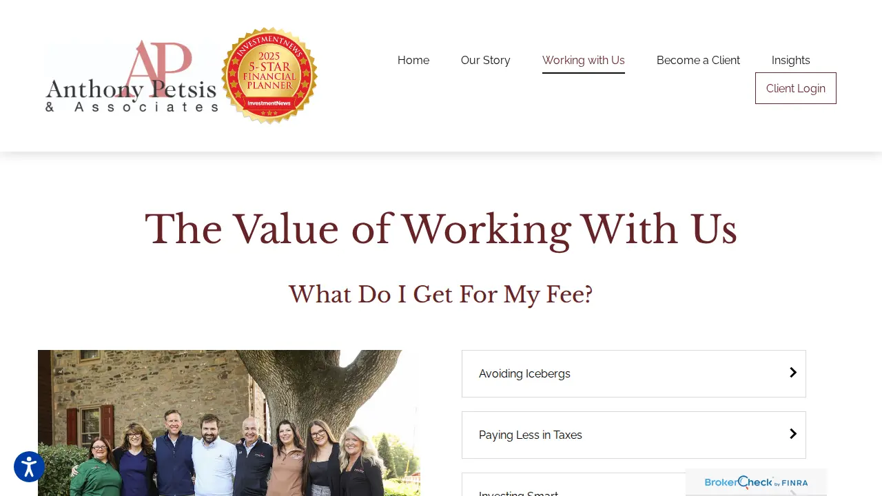 Anthony Petsis & Associates Inc page