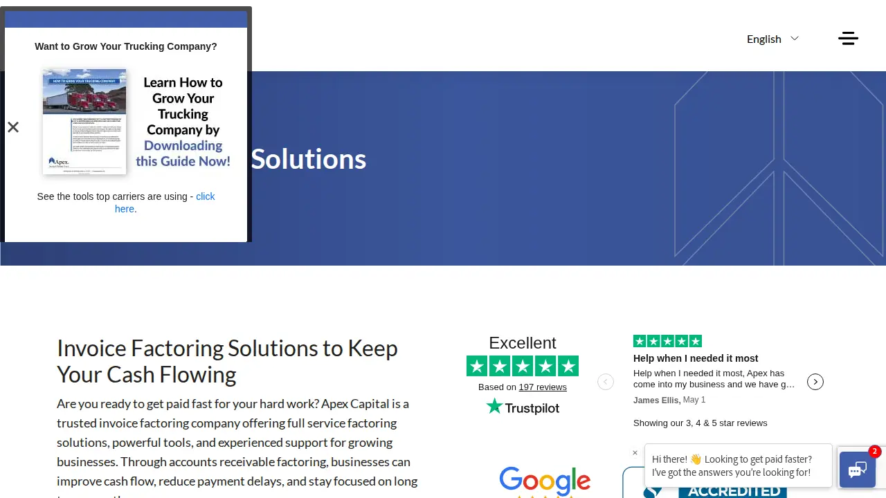 Apex Capital Corp page