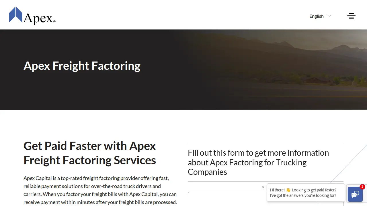 Apex Capital Corp page