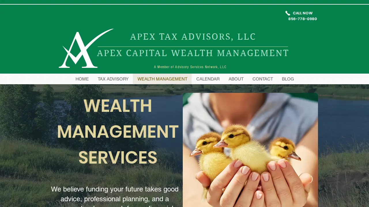 Apex Tax Advisors page