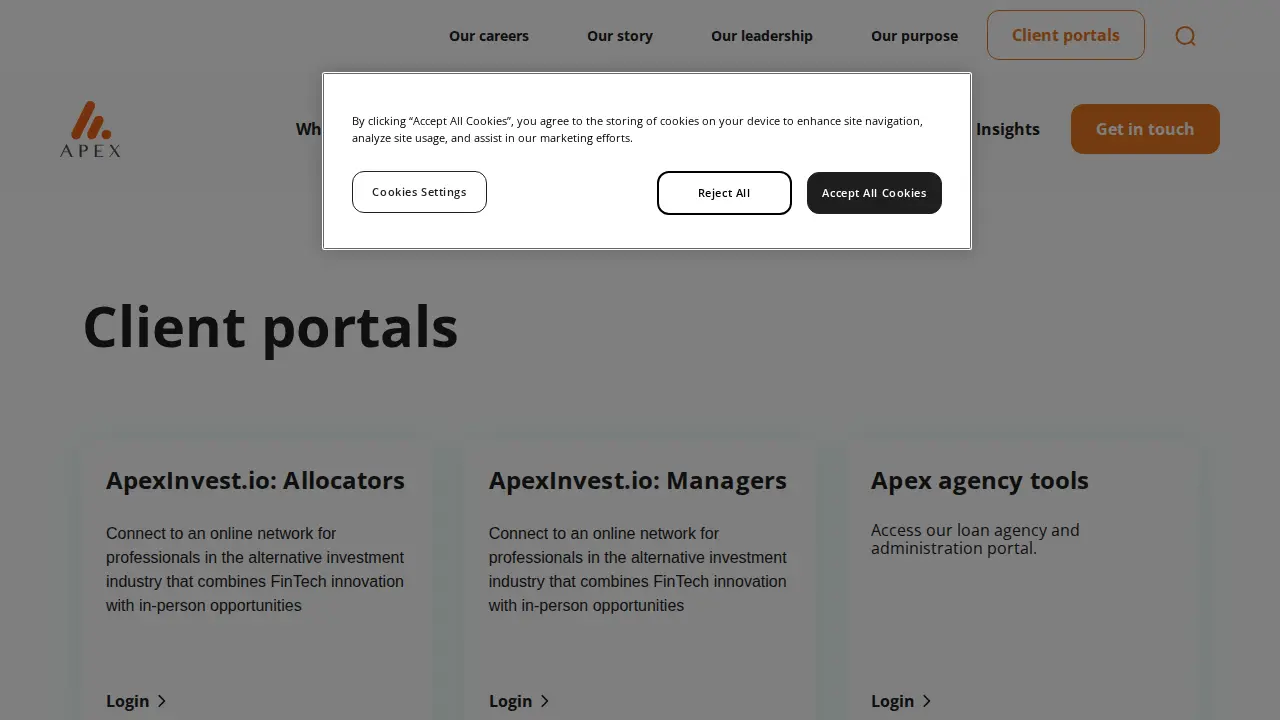 Apex Group (Denver) page