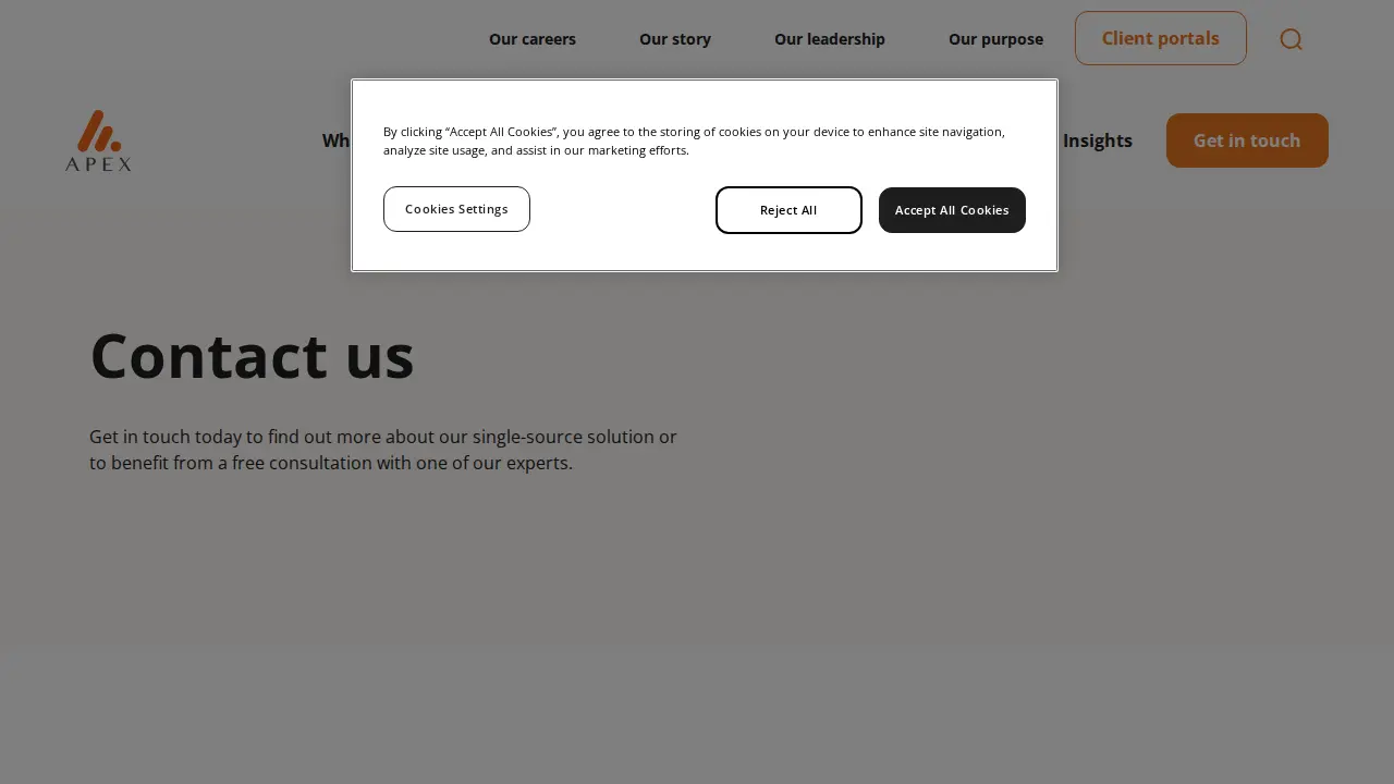 Apex Group (Denver) page