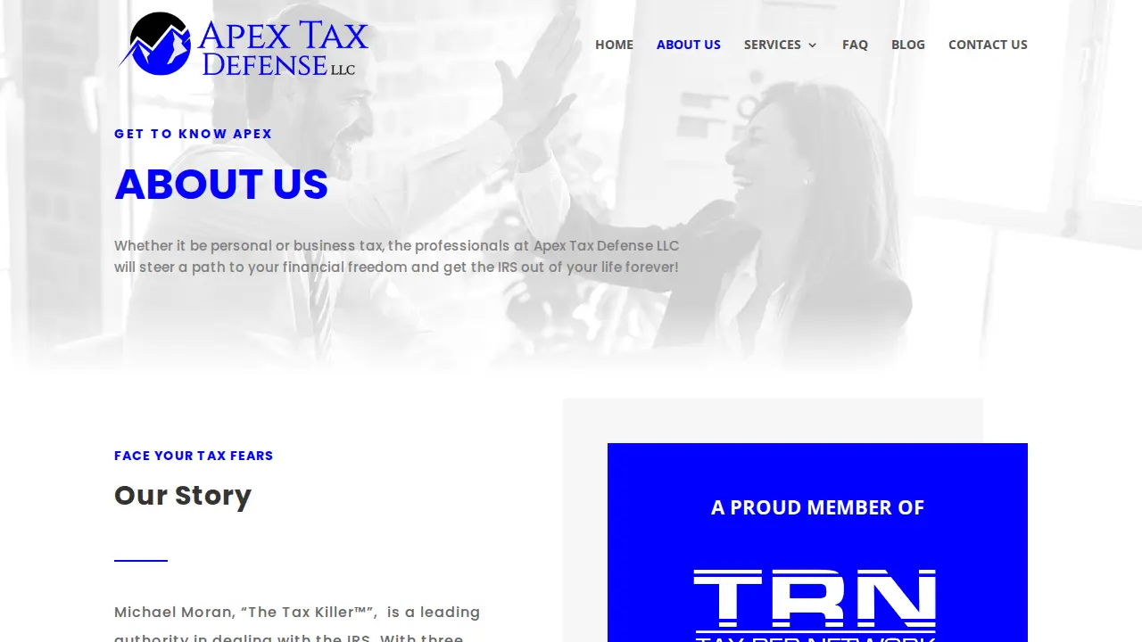 Apex Tax Defense LLC page