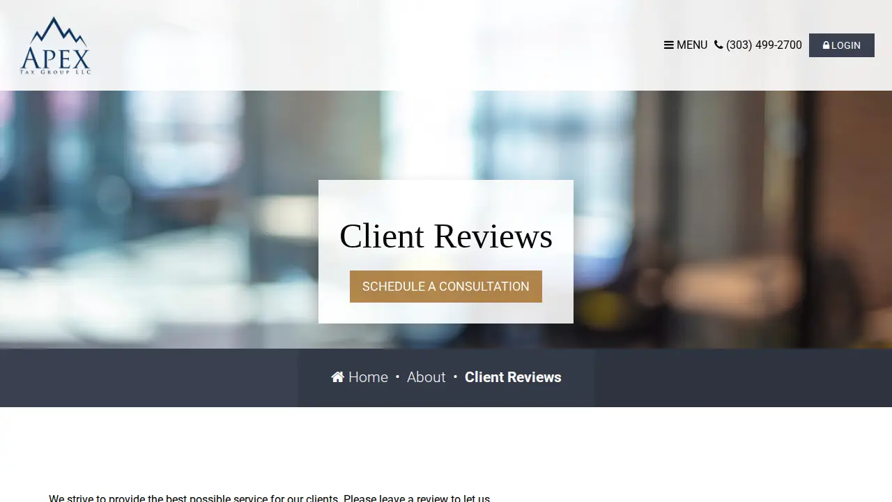 Apex Tax Group LLC page