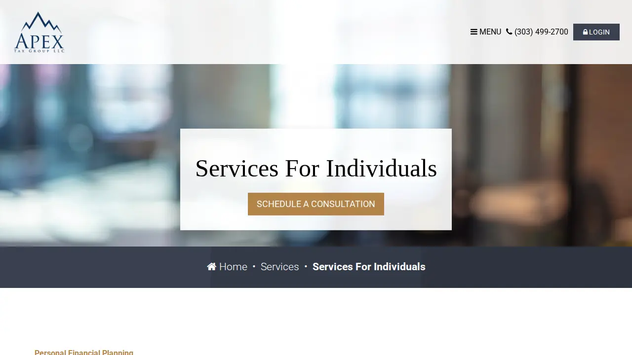 Apex Tax Group LLC page