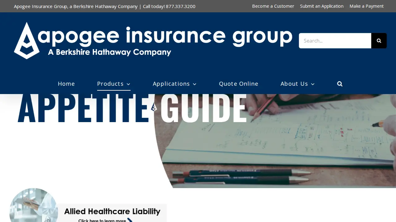 Apogee Insurance Group page