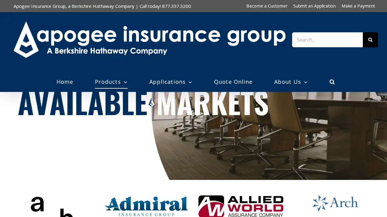 Apogee Insurance Group page