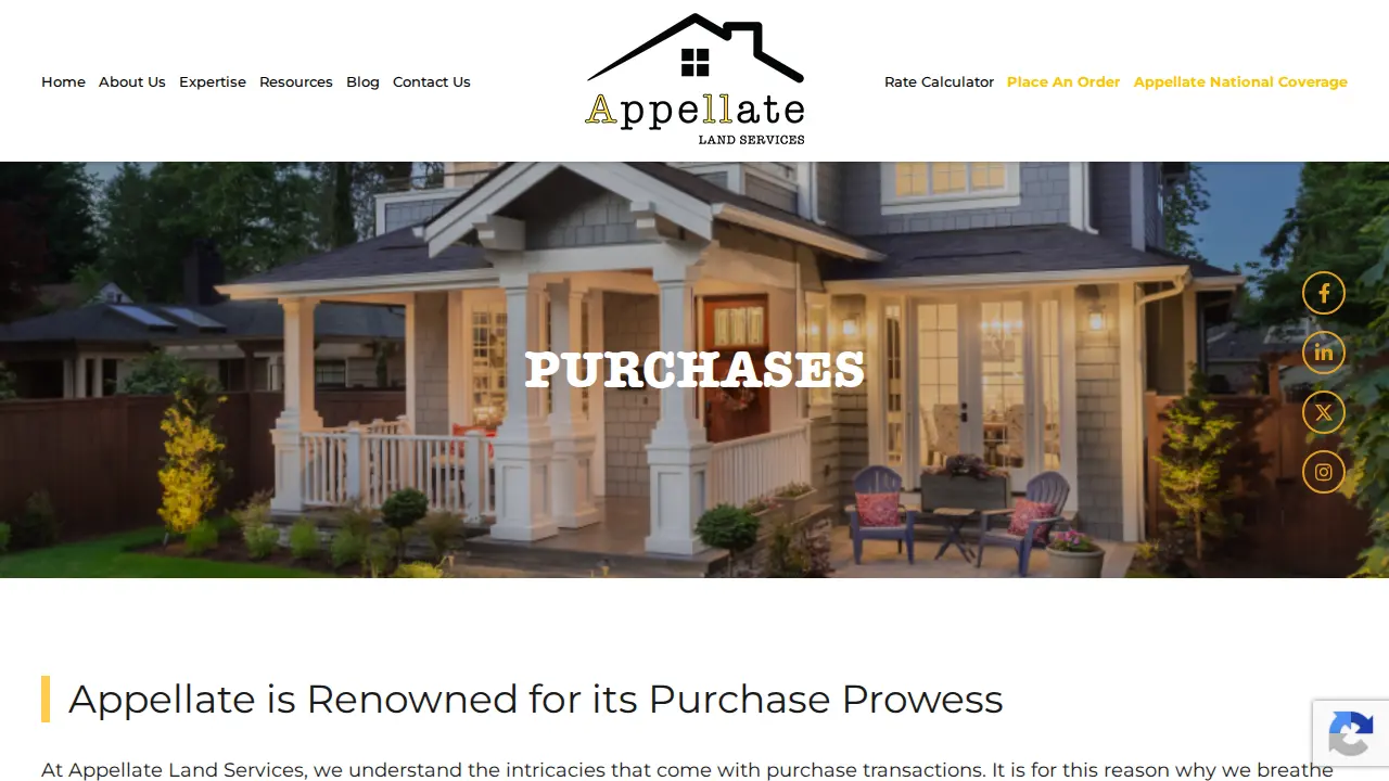 Appellate Land Services, Ltd page