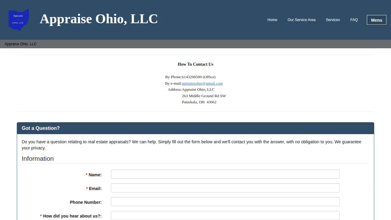 Appraise Ohio, LLC page