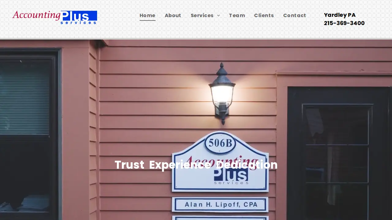 Accounting Plus Services website