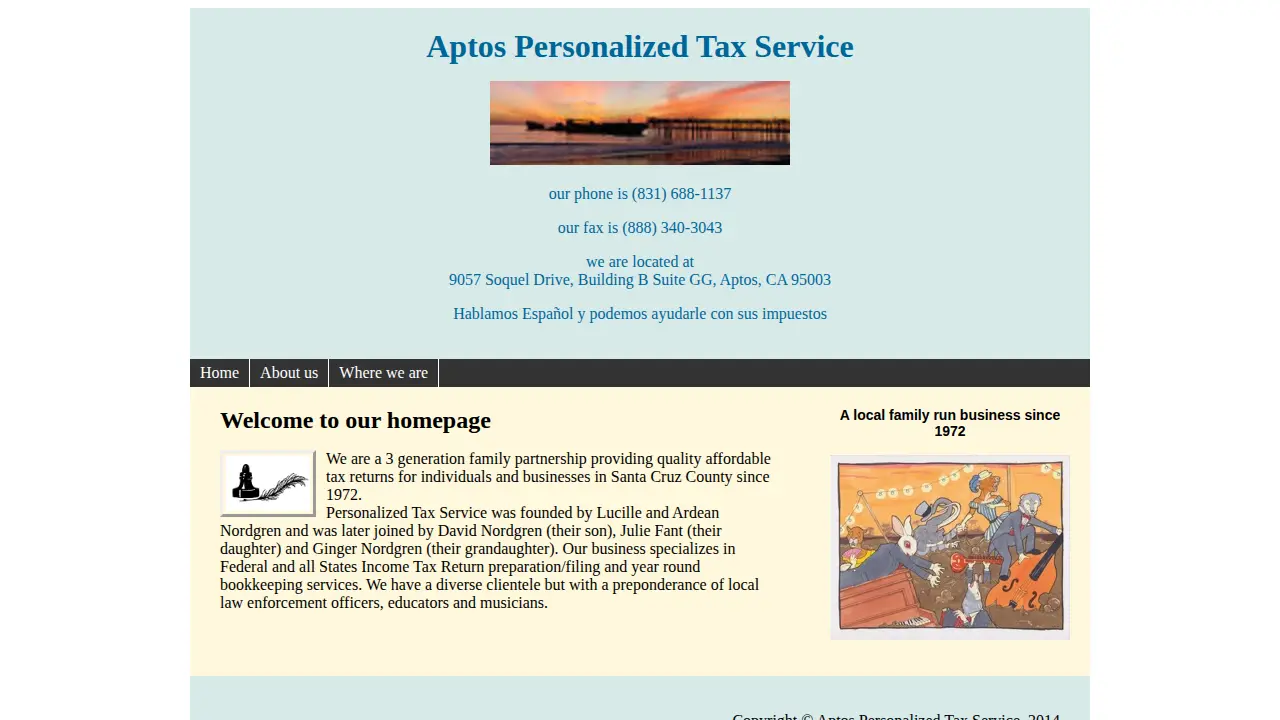 Aptos Personalized Tax Service