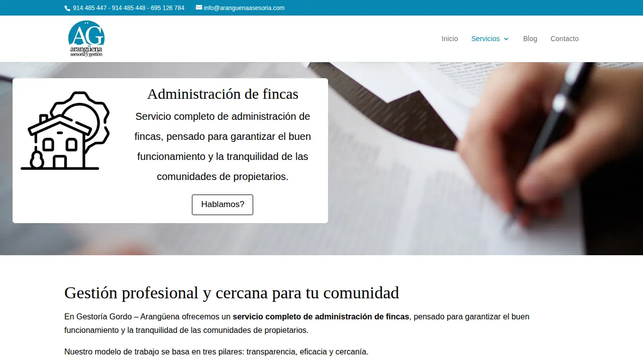 Gestoría Asesoría en Madrid page