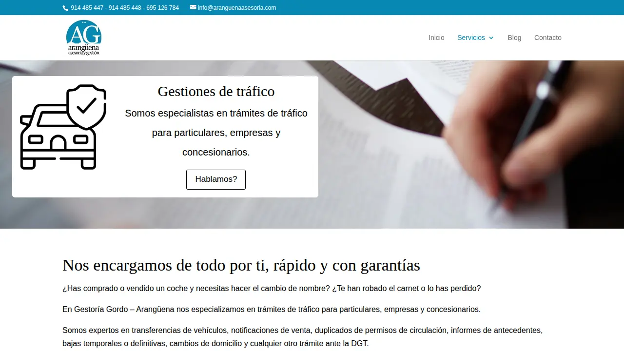 Gestoría Asesoría en Madrid page