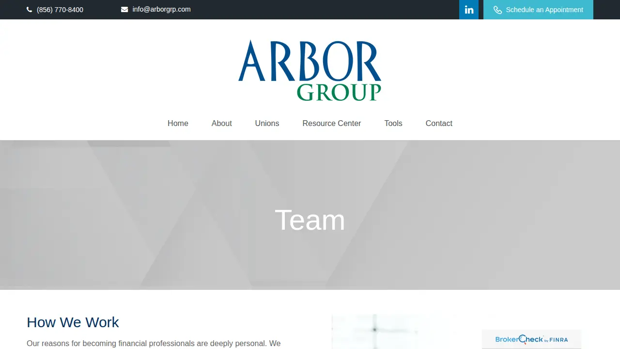Arbor Group page