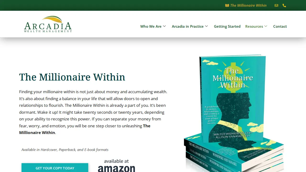 Arcadia Wealth Management page