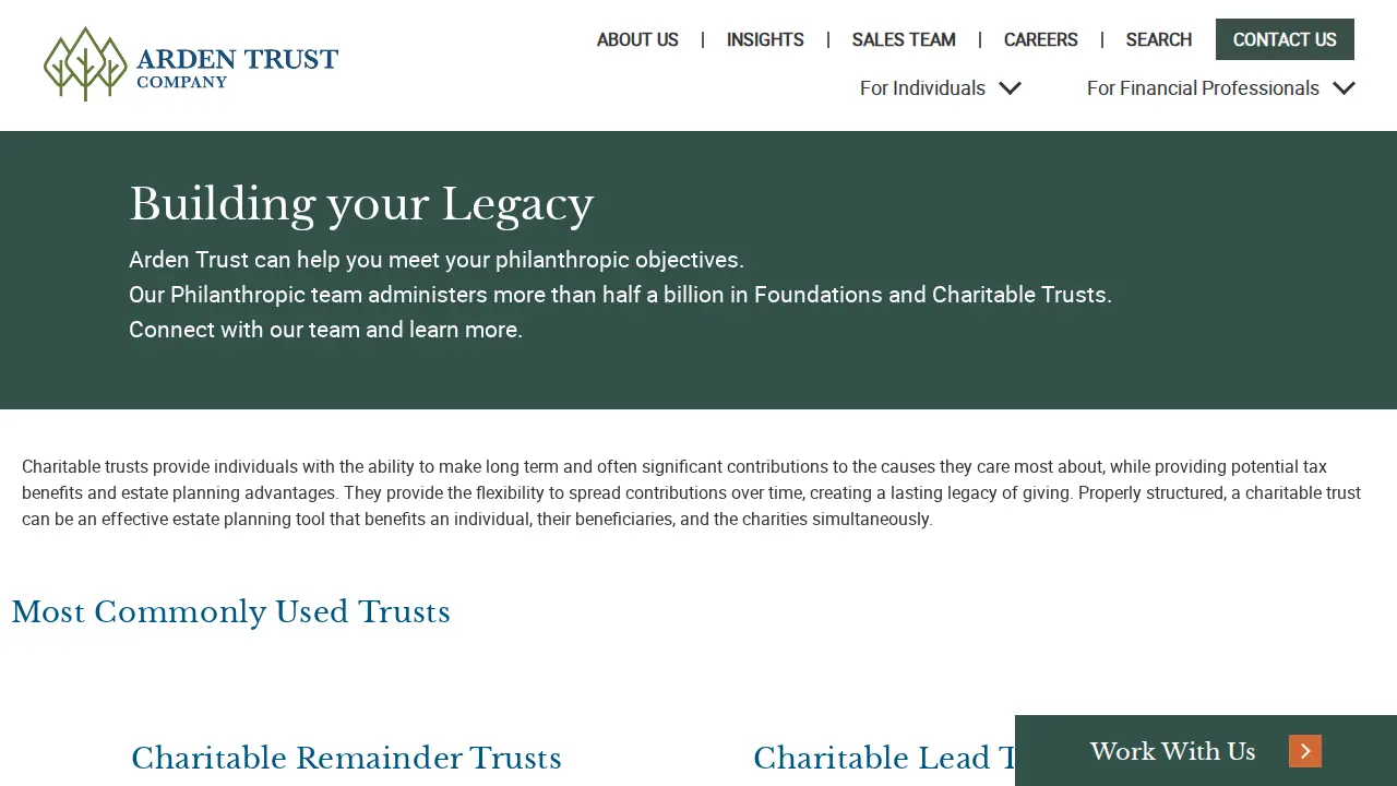 Arden Trust Company page