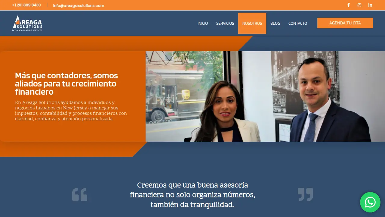 Areaga Solutions LLC page