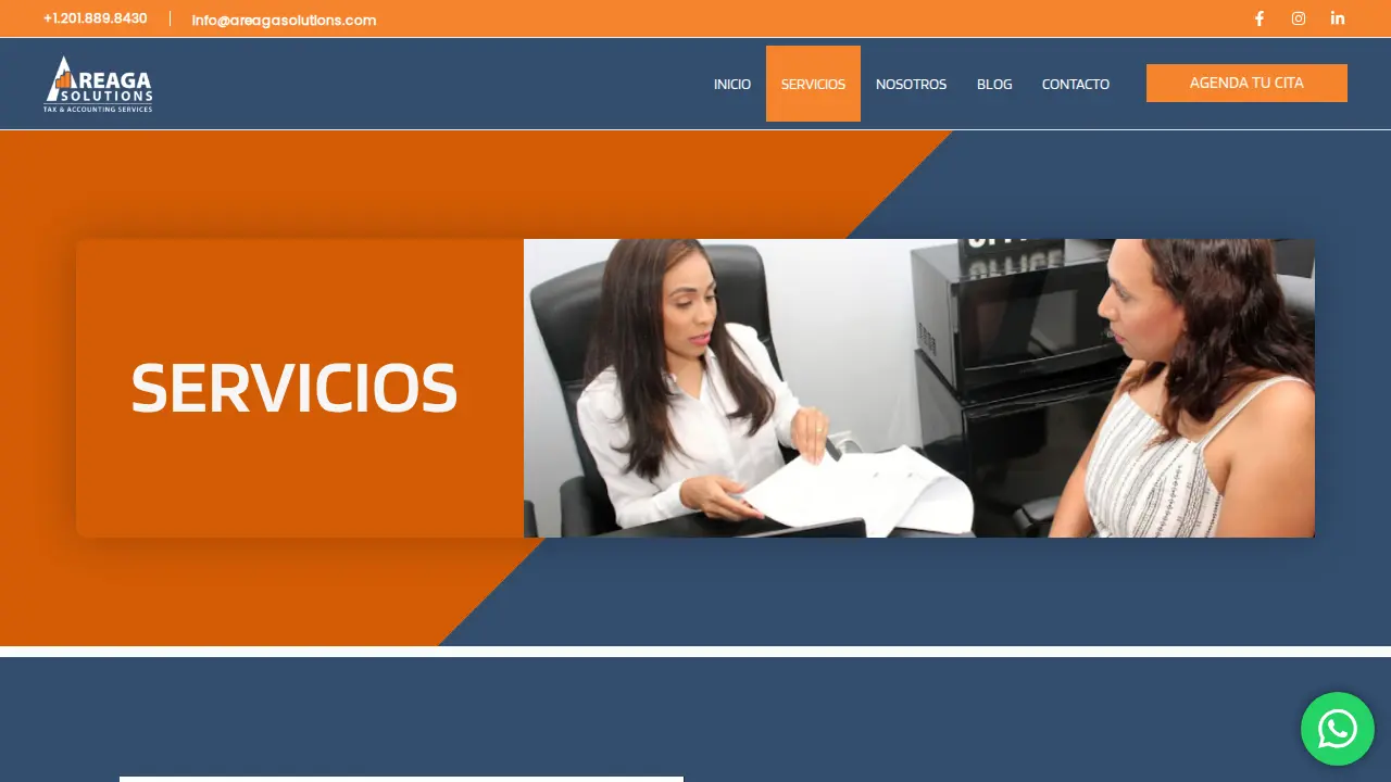 Areaga Solutions LLC page