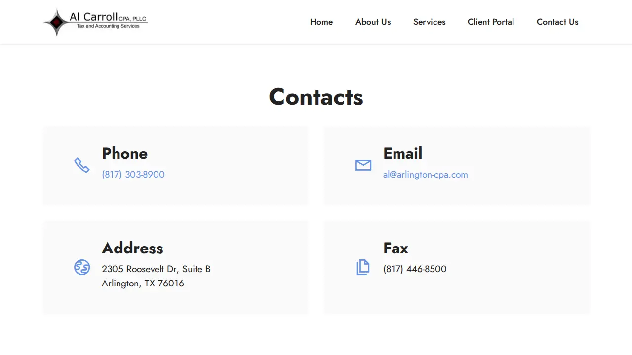 Al Carroll CPA, PLLC page