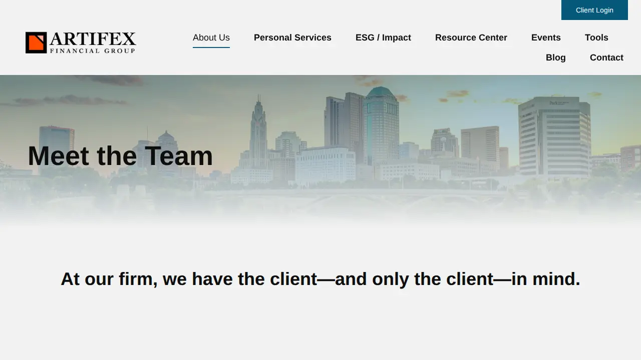 Artifex Financial Group page