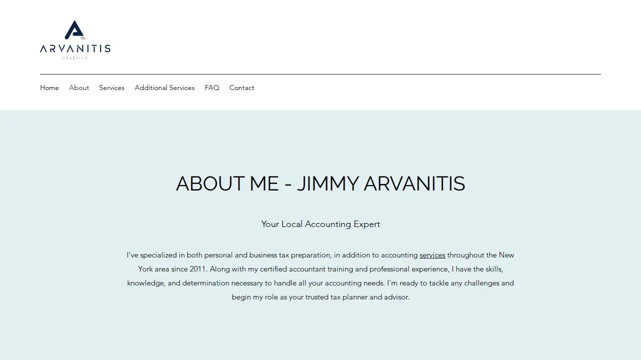 Arvanitis CPA, PLLC page