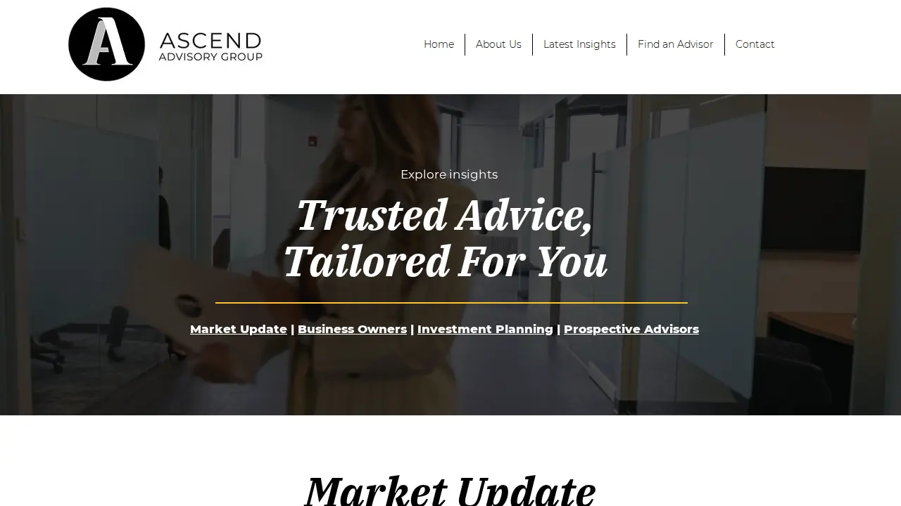 Ascend Advisory Group page