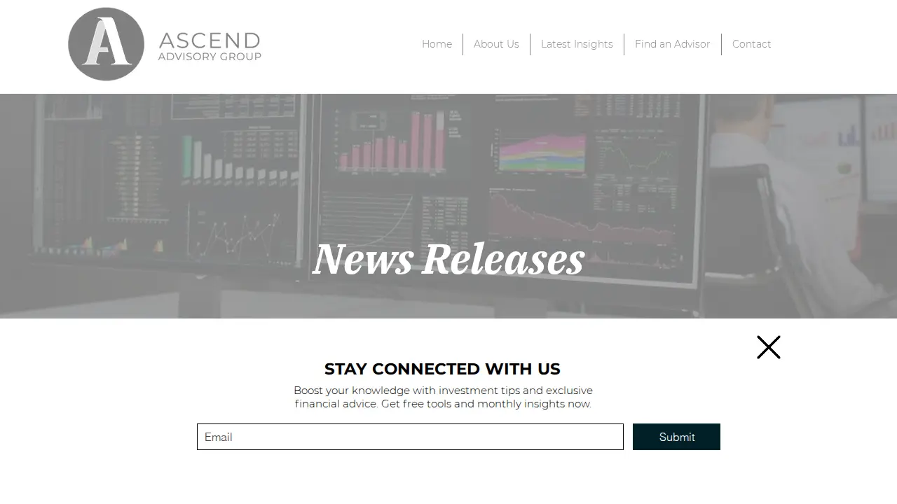 Ascend Advisory Group page