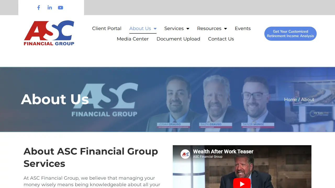 ASC Financial Group page