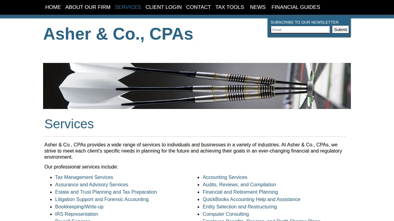 Asher & Co., CPAs page