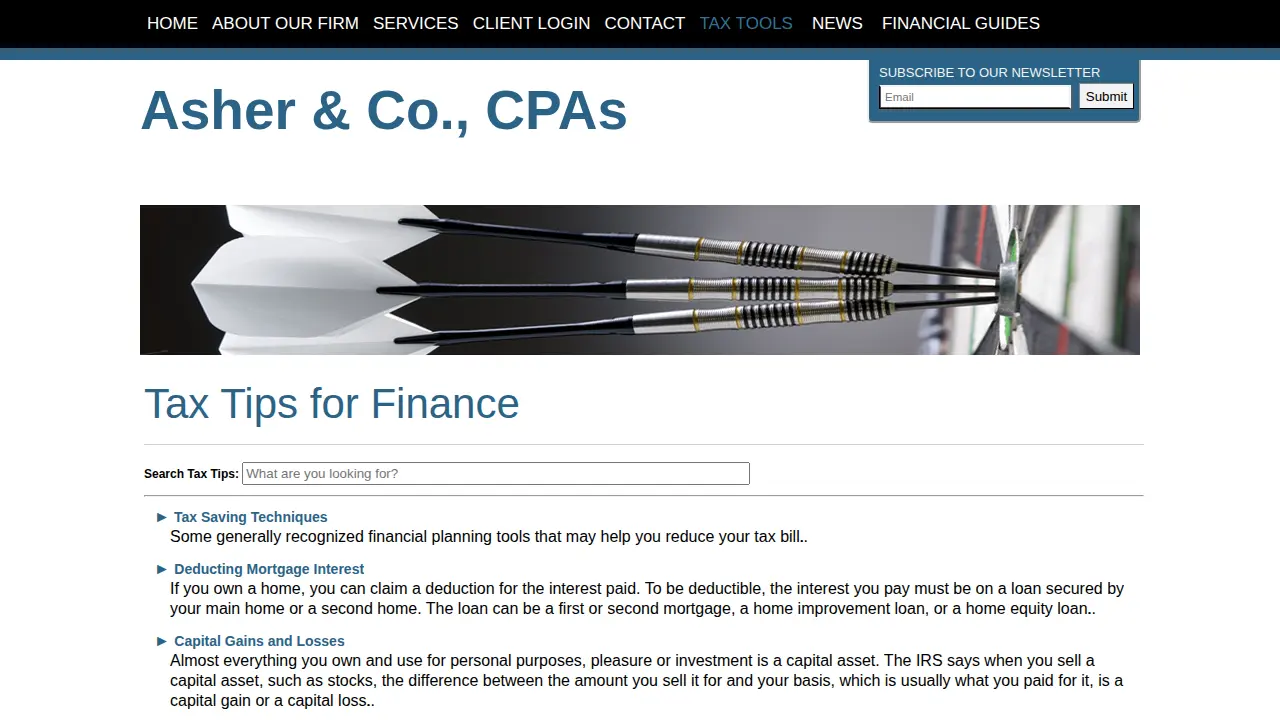 Asher & Co., CPAs page