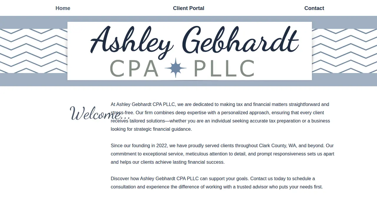 Ashley Gebhardt CPA PLLC page