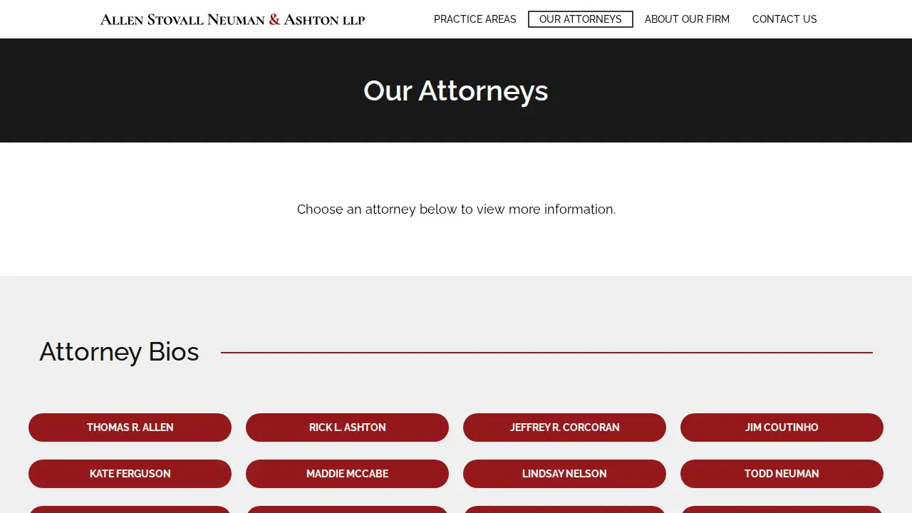 Allen Stovall Neuman & Ashton LLP page