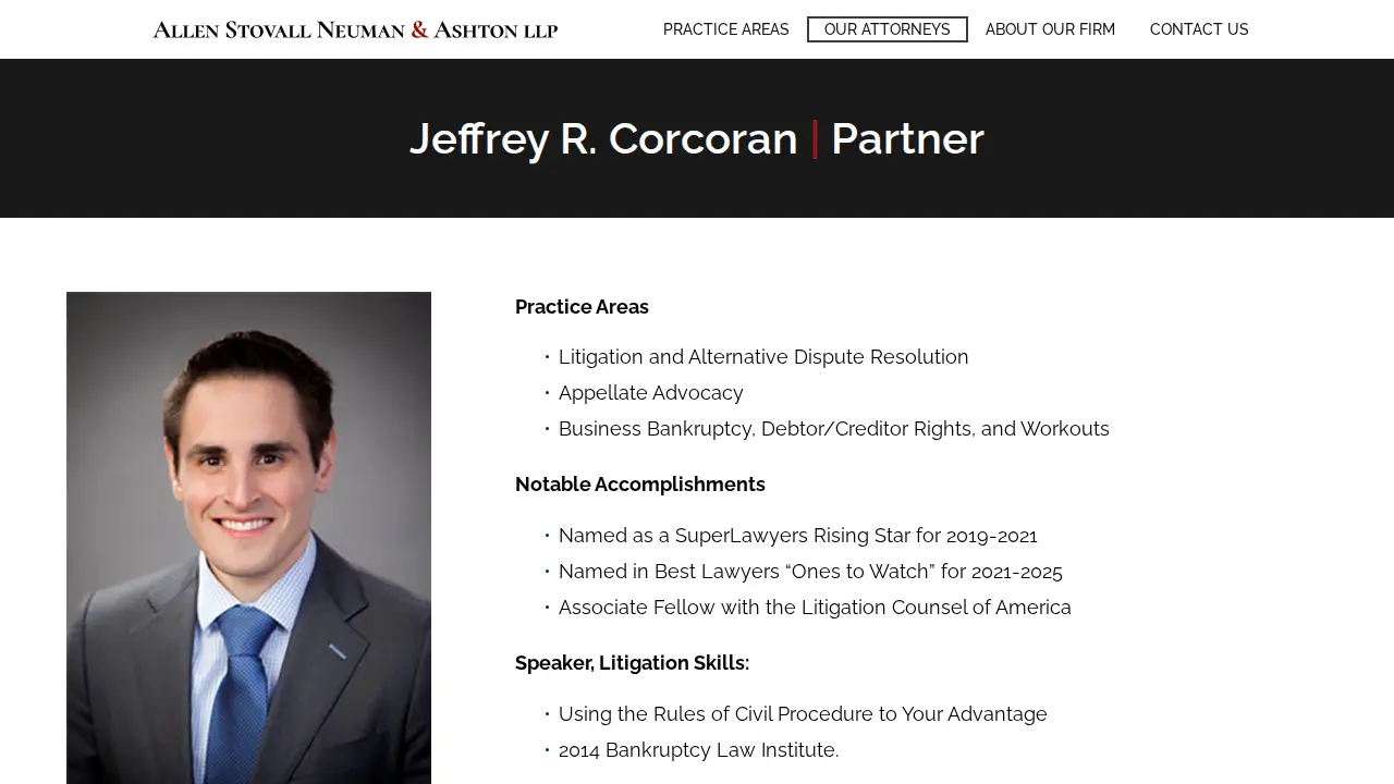Allen Stovall Neuman & Ashton LLP page