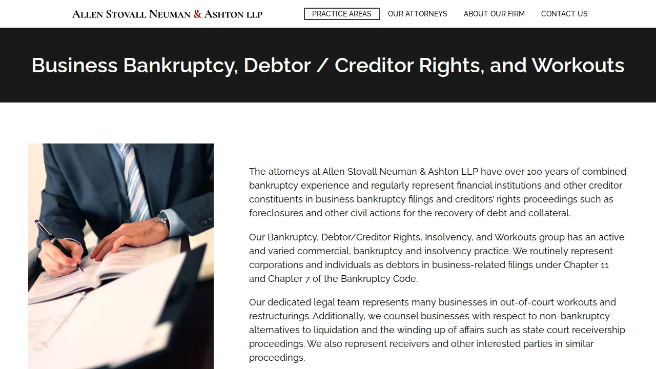 Allen Stovall Neuman & Ashton LLP page