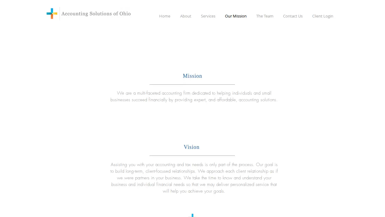 Accounting Solutions of Ohio page