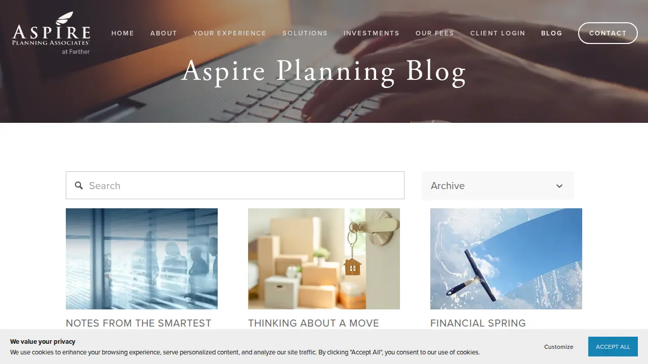 Aspire Planning Associates page