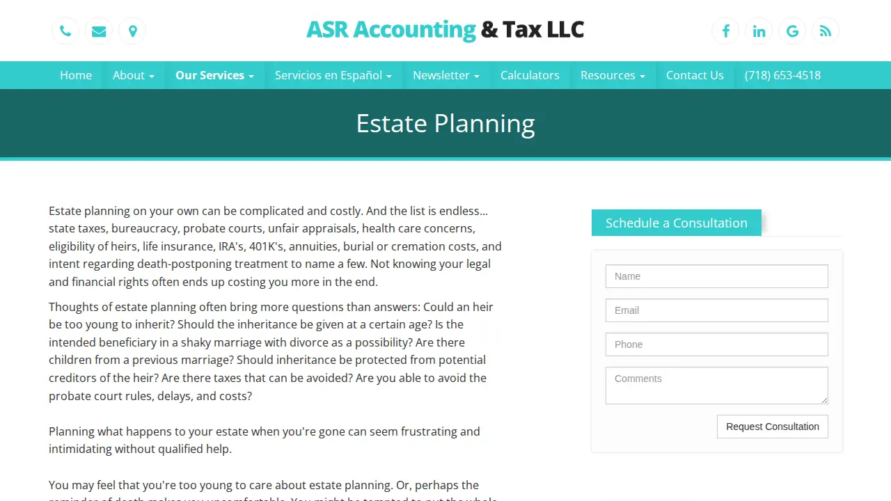 ASR Accounting & Tax LLC page