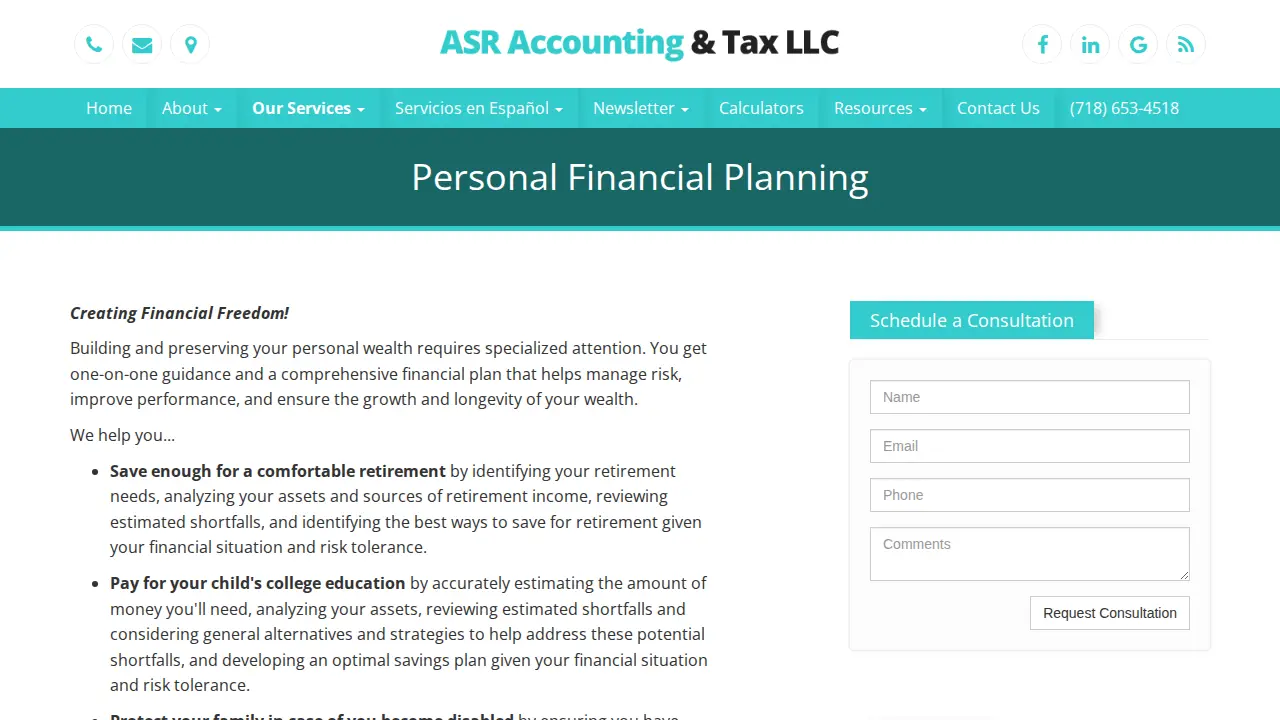 ASR Accounting & Tax LLC page