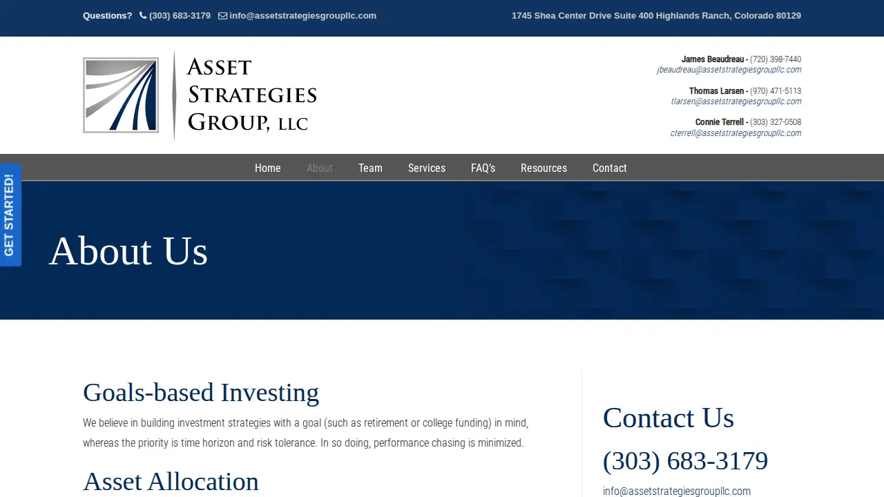 Asset Strategies Group LLC page